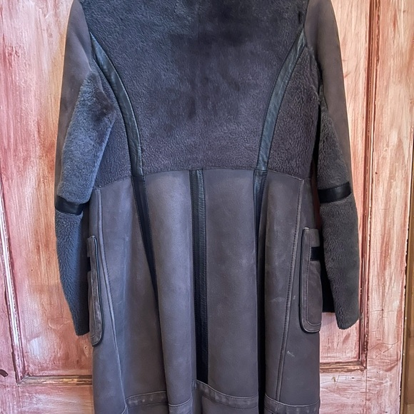 Tory Burch shearling coat - Picture 3 of 10